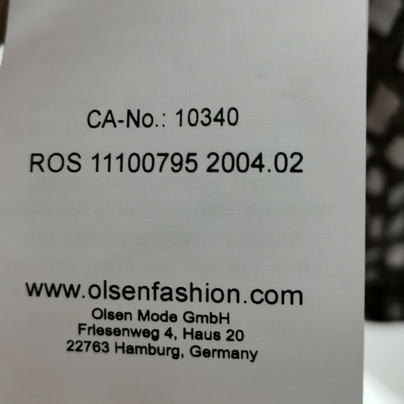 NWT Olsen 3/4 Sleeve Geometric Print Top S-M/8 - Picture 6 of 7